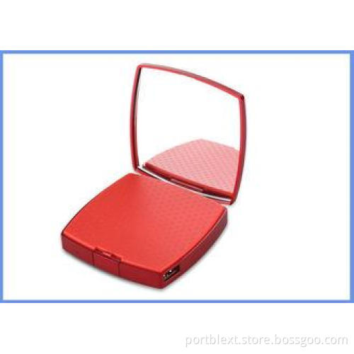 Red Mirror Portable Mobile External Power Bank Charger Batt